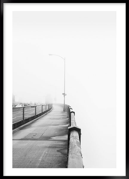 Plakat - Misty bridge