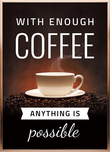 Plakat - En kop kaffe