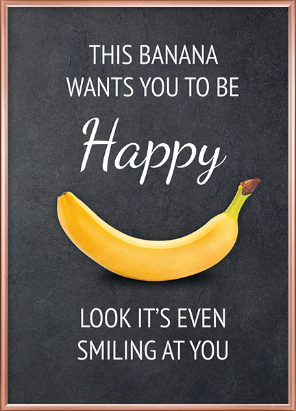 Plakat - Happy banana