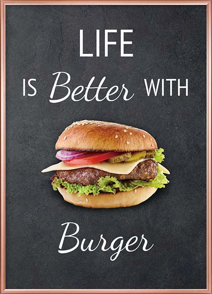 Plakat - Burger liv