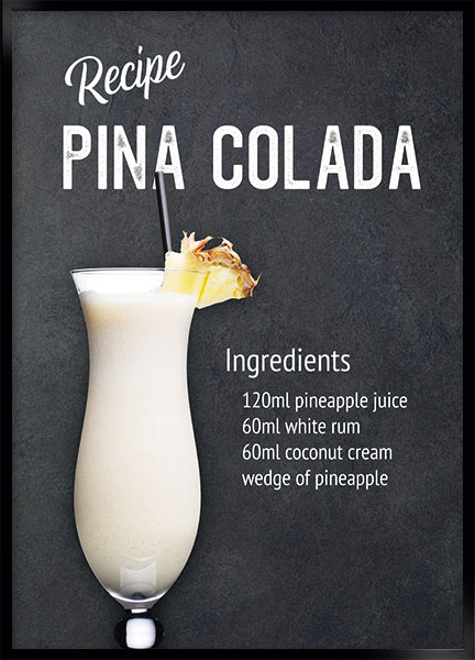 Plakat - Pina colada