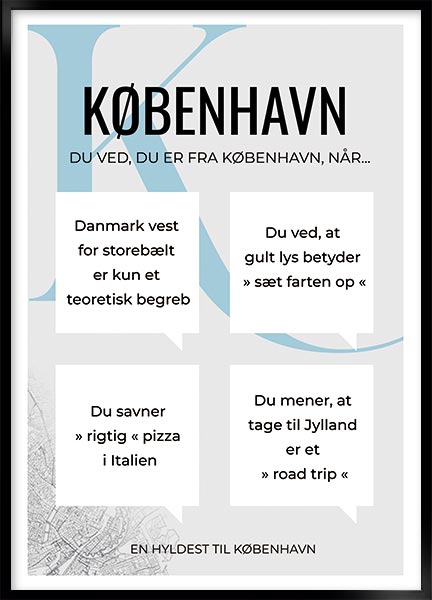Plakat - Du er fra København