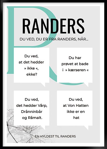 Plakat - Du er fra Randers