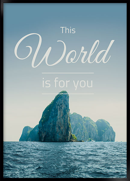 Plakat - This world