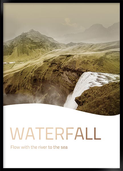 Plakat - Vandfald