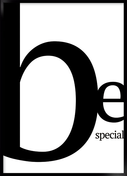 Plakat - Be special