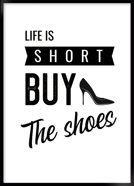 Plakat - Buy the shoes