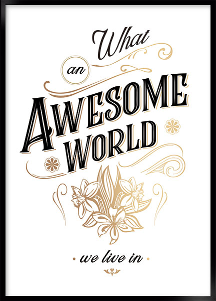Plakat - Awesome world