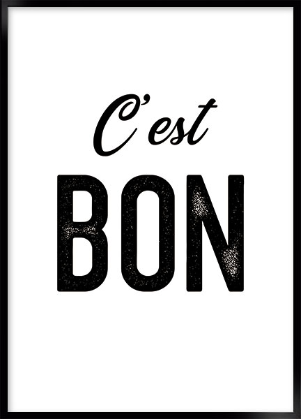 Plakat - C'est bon