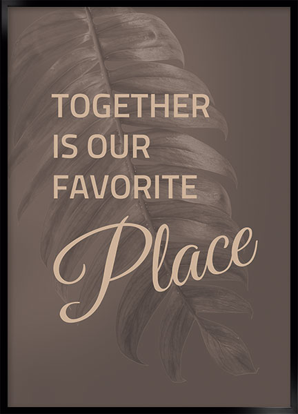 Plakat - Favorite place