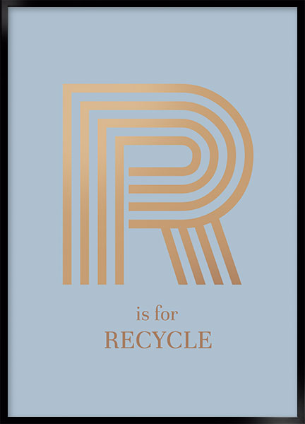 Plakat - R for recycle